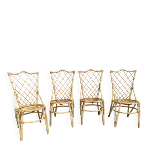 lot de 4 chaises louis