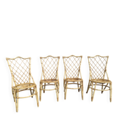 Set of 4 Louis Sognot chairs