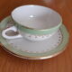 Coffee cups earthenware of Saint Amand , iron earth , Sarreguemines , vintage French , s