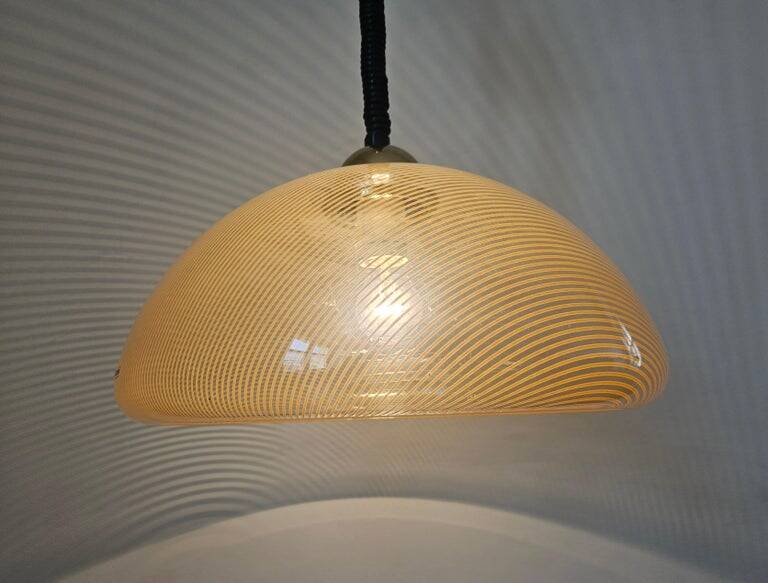 Midcentury Rare Pendant Guzzini, Luigi Massoni, Italy, 1970s