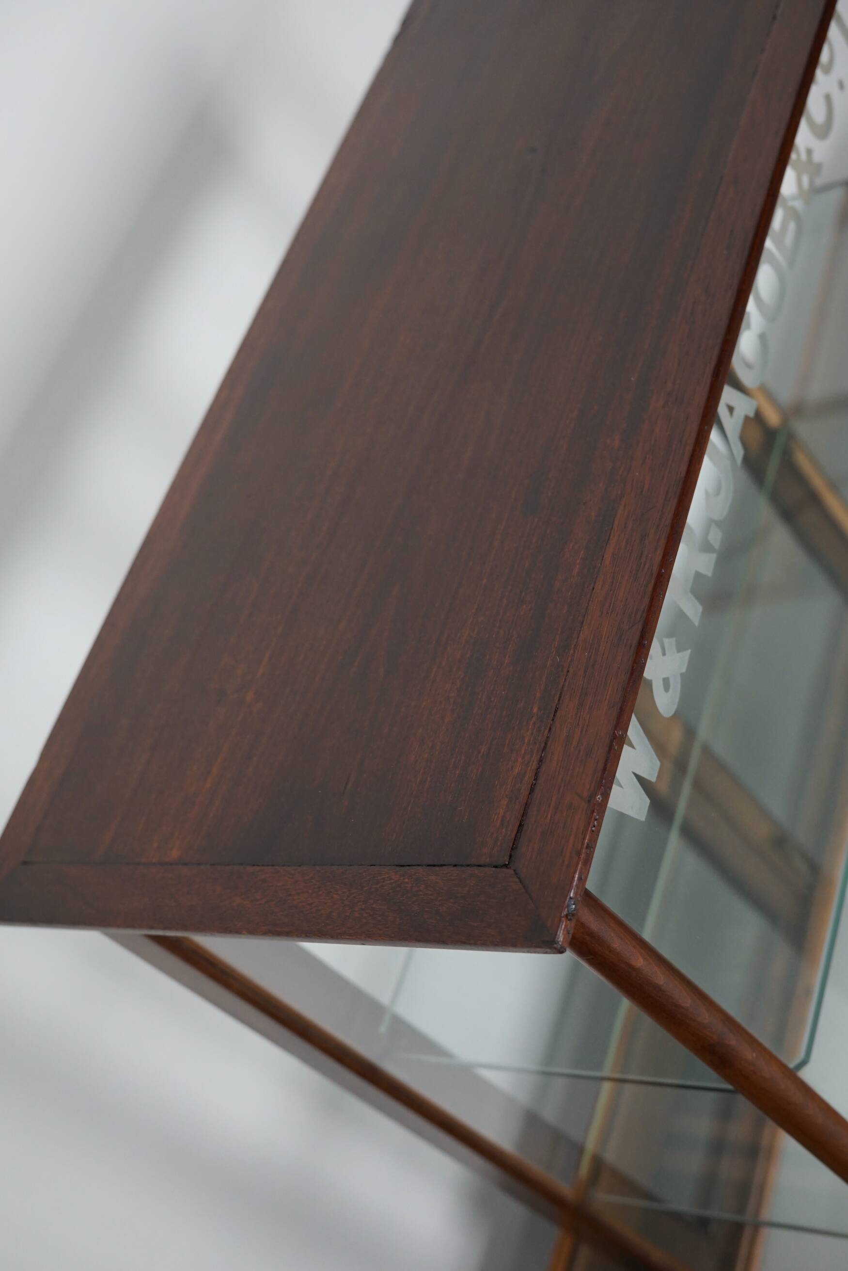 Mahogany Counter Top Cake & Biscuits Shop Display Cabinet, circa 1900