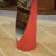 Miroir « Lipstick » en fibre laquée rouge 1970’s