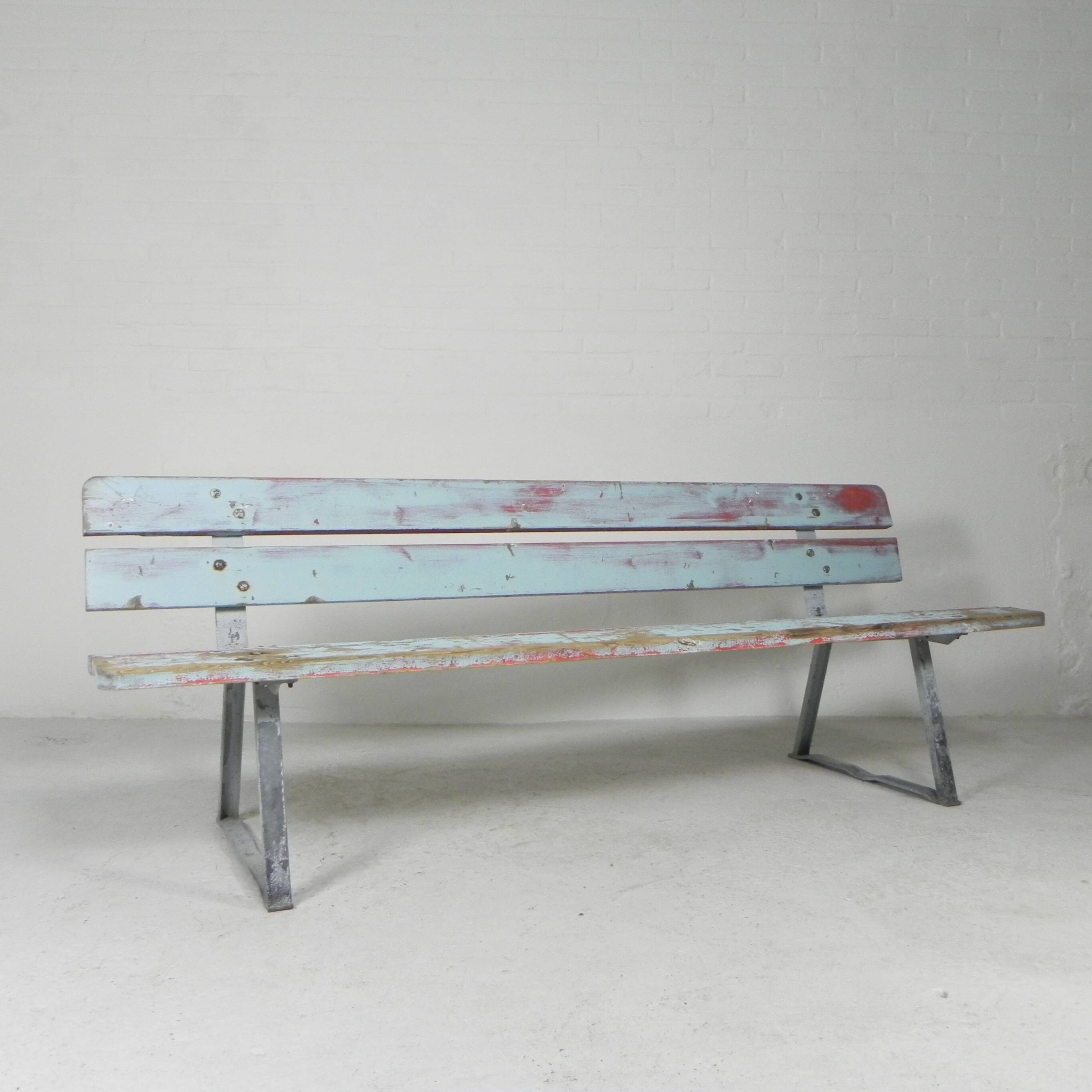 Tough, industrial sofa, 2 meters long, 1960s