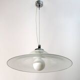 Mid-Century Modern Italian Murano Spiral Glass Pendant Lamp, 1970s