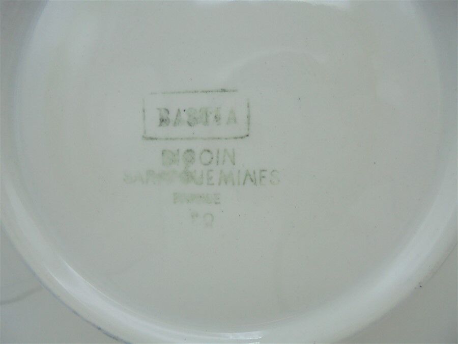 Duo d'assiettes Digoin-Sarreguemines