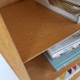 Bibliothèque danoise Hundevad plaqué chêne