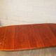 Vintage oval table in XXL cherry wood 1960s Sweden