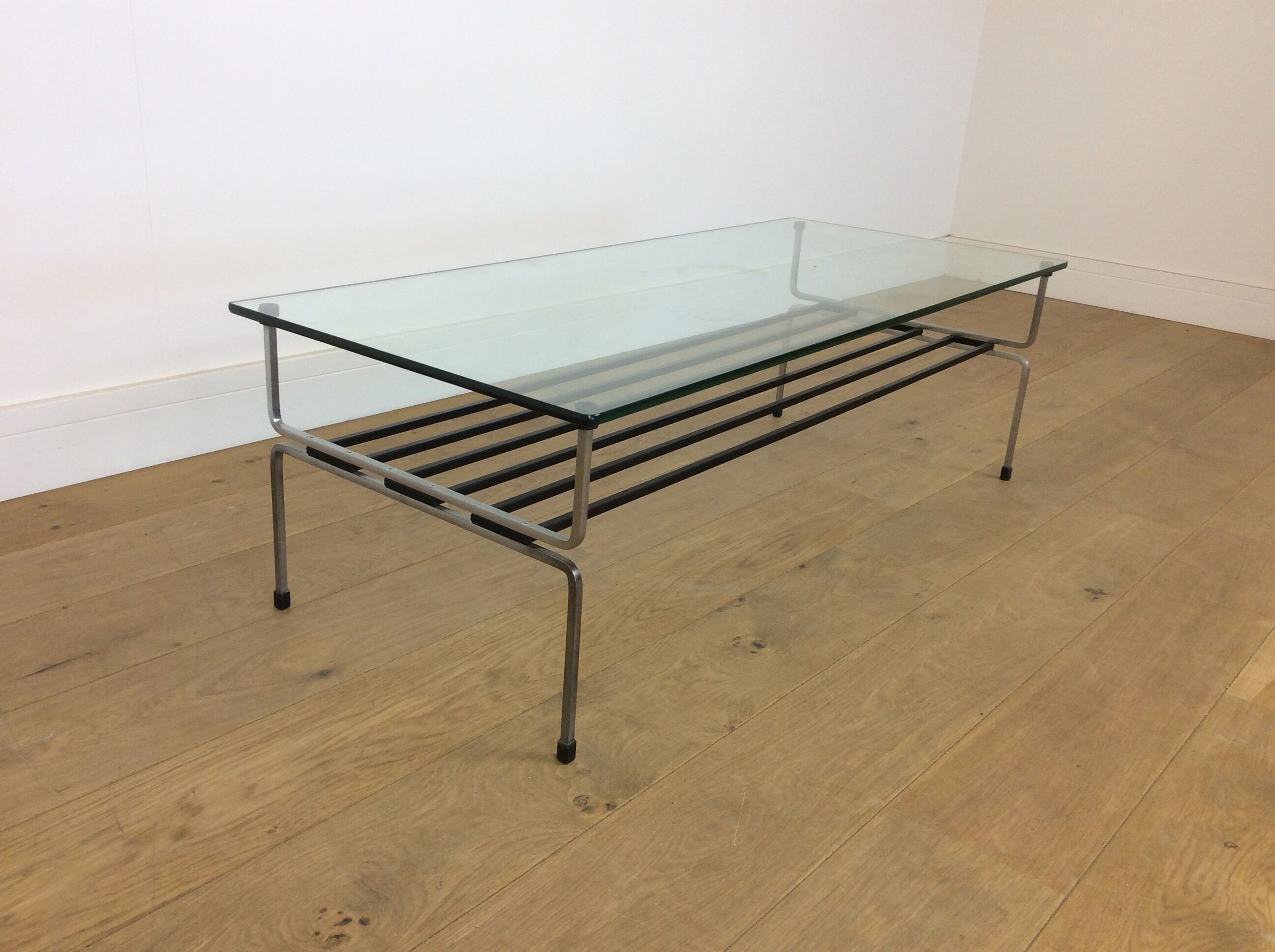 Mid Century glass top table