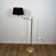 Reading Floor Lamp with Adjustable Arm in Gold Brass. French Work. Vers