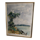 Aquarelle de Georges Prestat Fleuve en Centrafrique