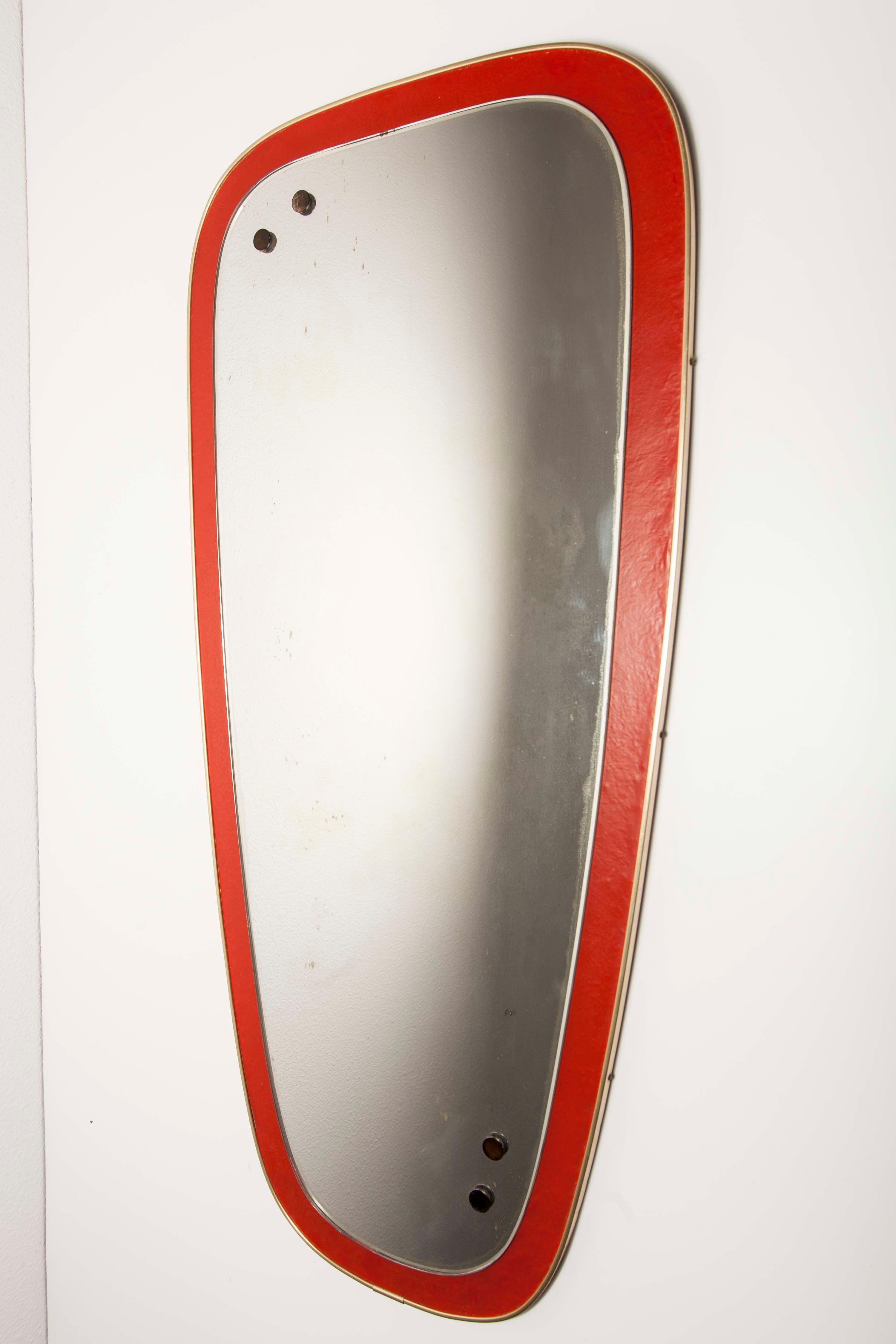 Mirror symmetrical 60's Red 82x37cm