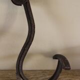 Coat rack Curved metal coat rack with two hooks