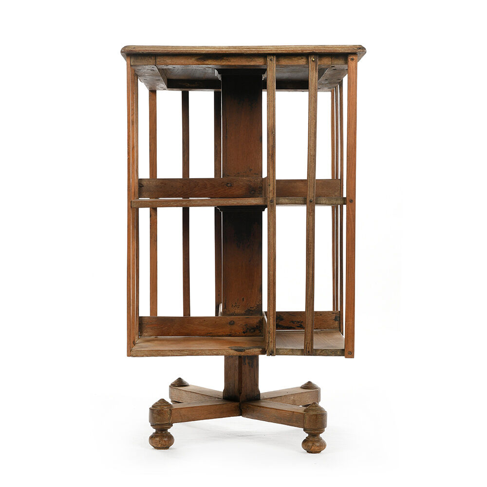 Wooden swivel library