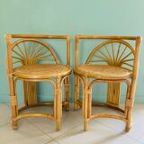 Garden lounge set Art deco in rattan and wicker