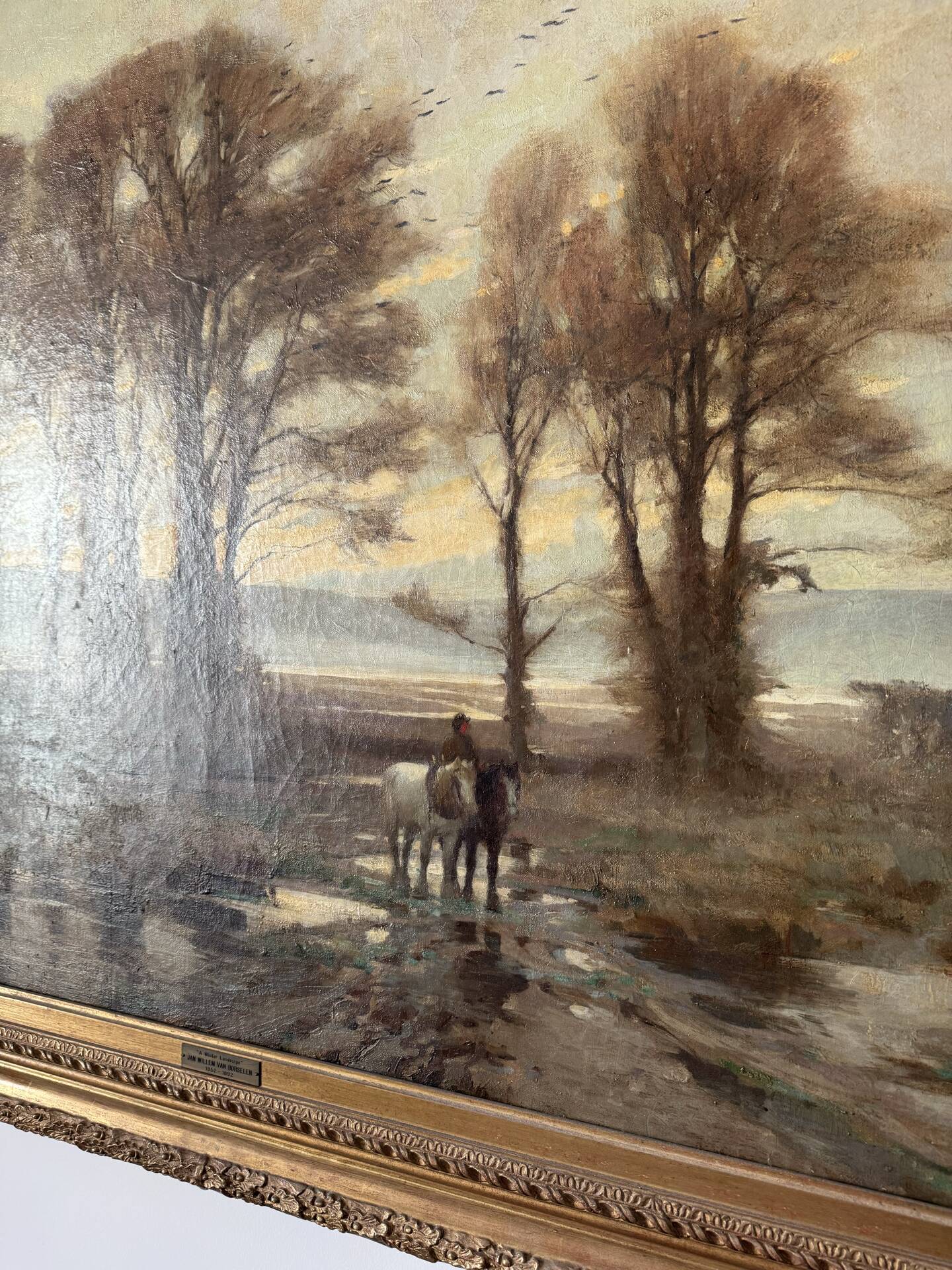 Monumental tableau Jan Willem Von Borselen (1825-1892)