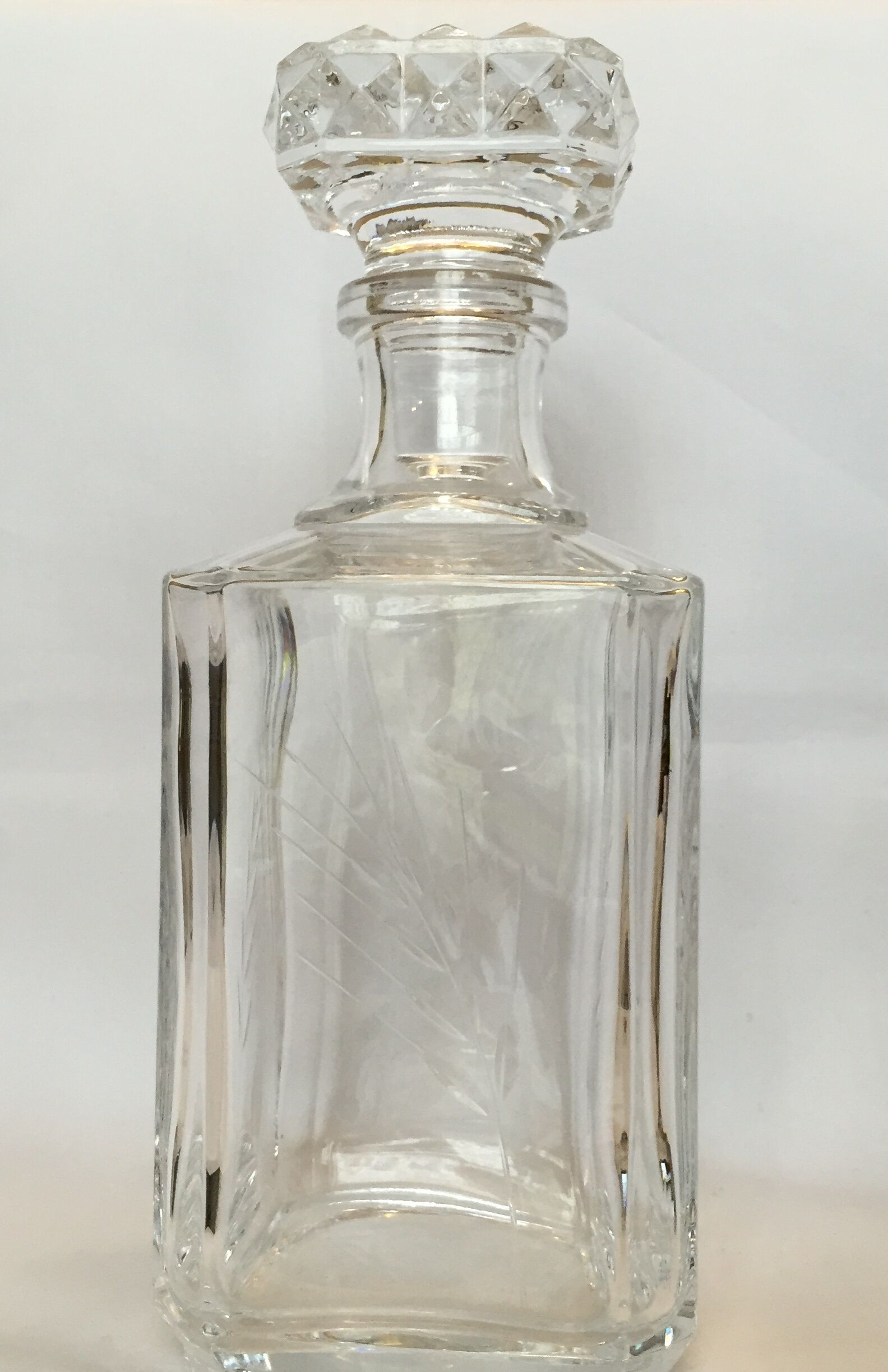 Crystal whiskey decanter