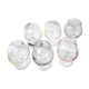 Six coloured digestive glasses