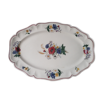 Sarreguemines oval dish