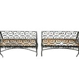 Wrought iron planters