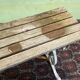 Banc de jardin anglais avec piétement en fonte d'alu