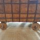 Old Vintage Indian Box on Wooden Wheels Early 20th S