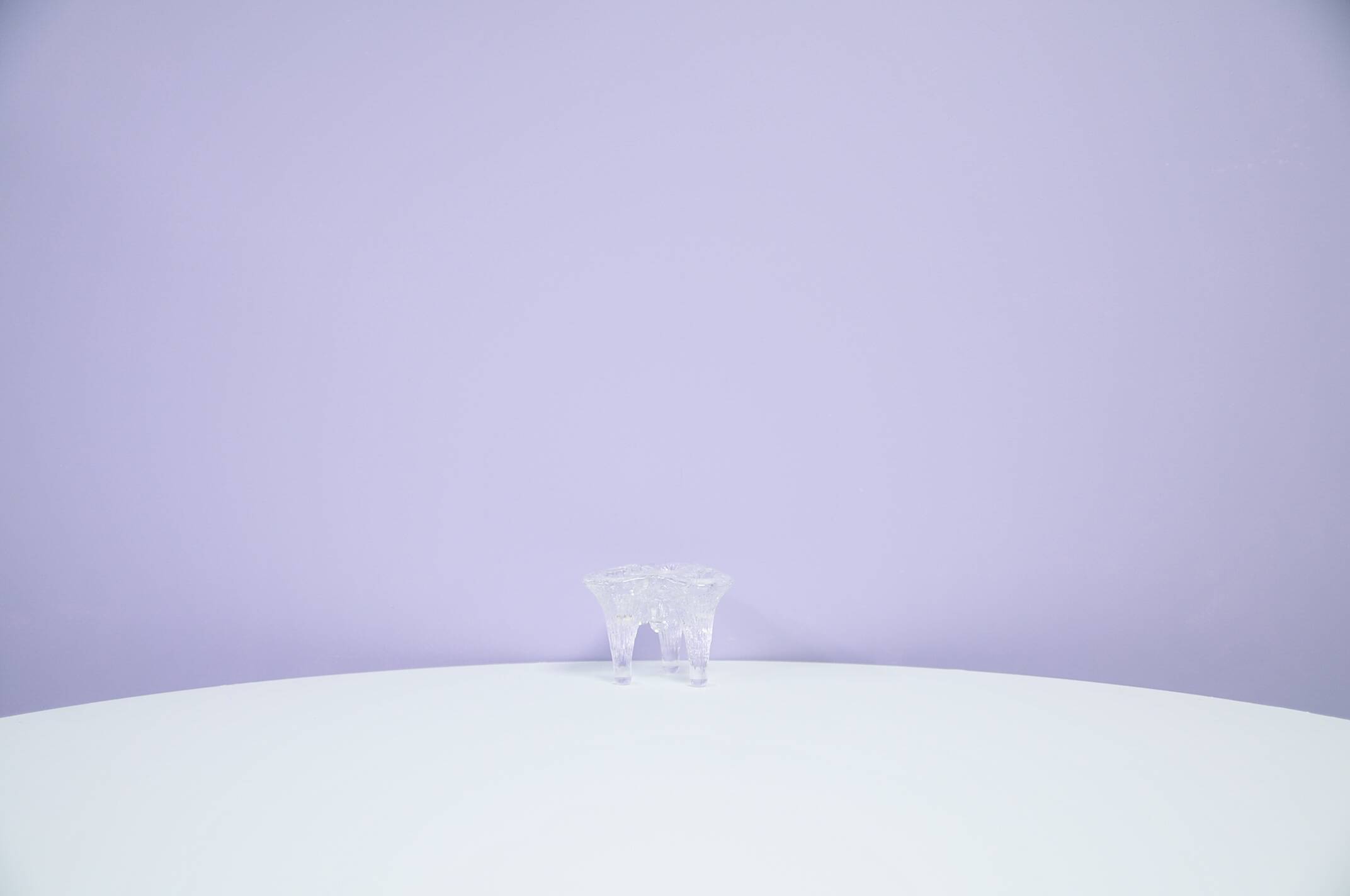 vintage igloo candlestick Kosta Boda by Göran Wärff