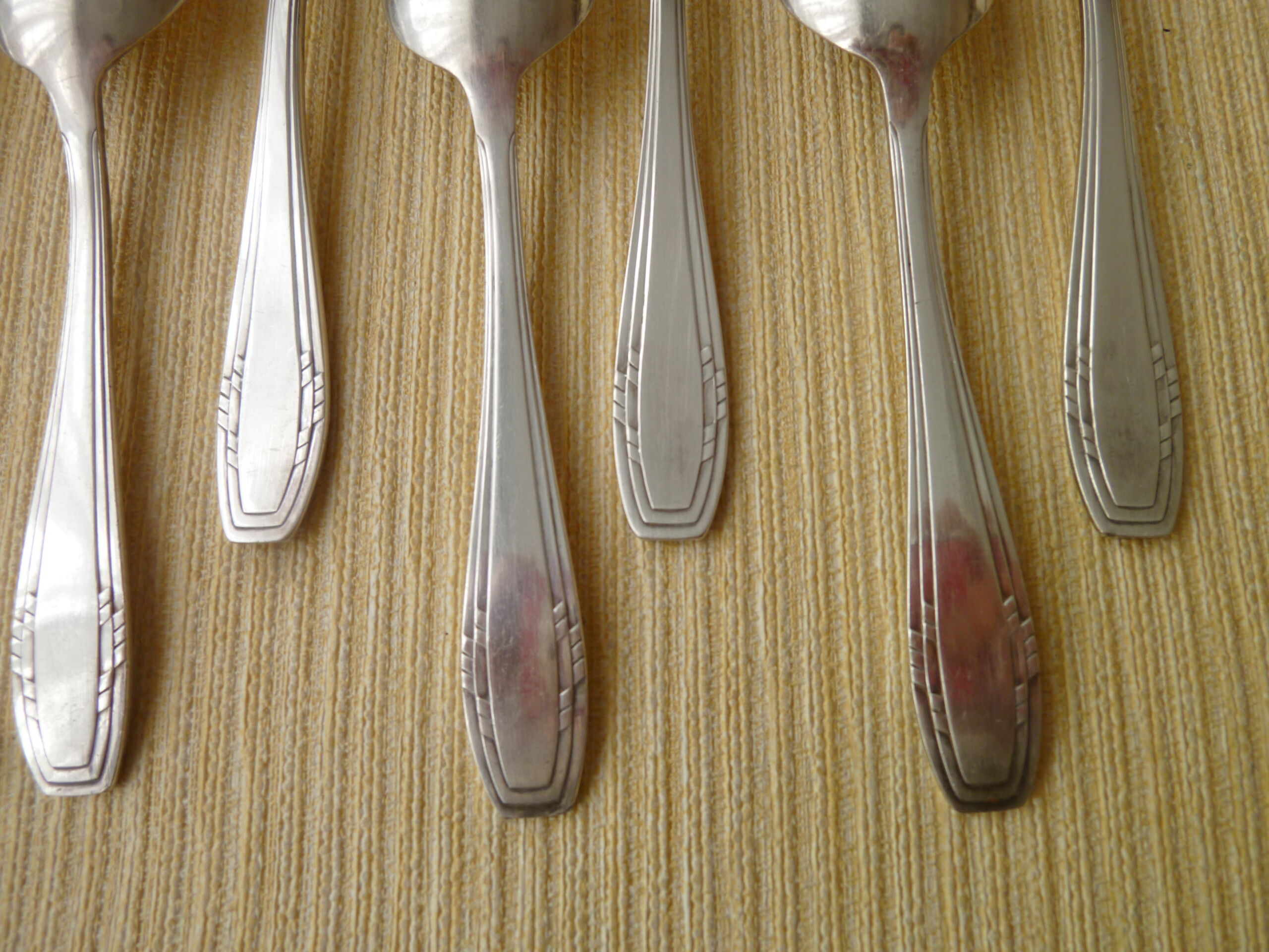 12-spoon box silver metal mocha 12G