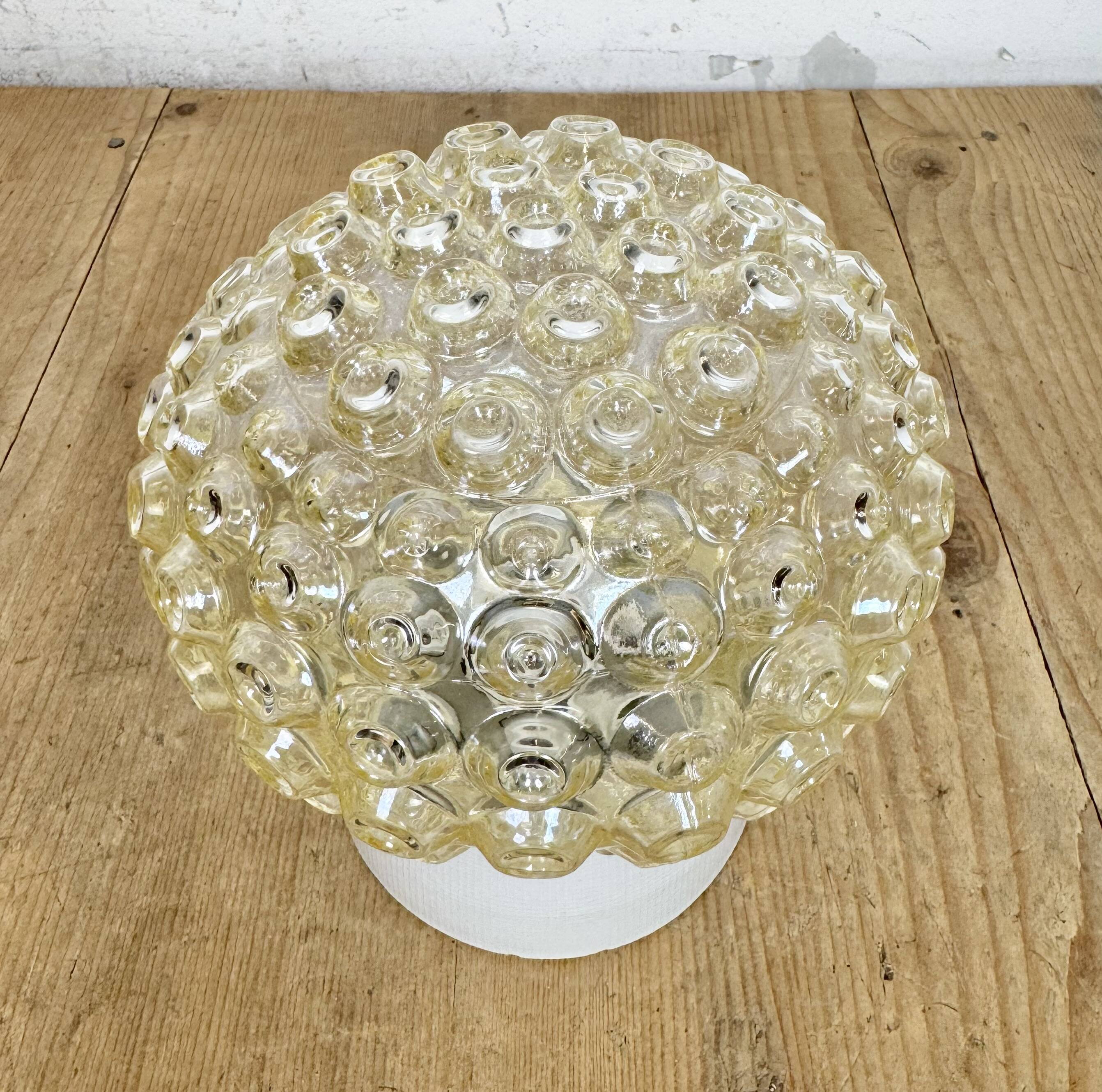 Vintage White Porcelain Ceiling Light, 1970s
