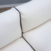 Vintage 3-seater sofa by Marzio Cecchi in ribbed leather 1970s