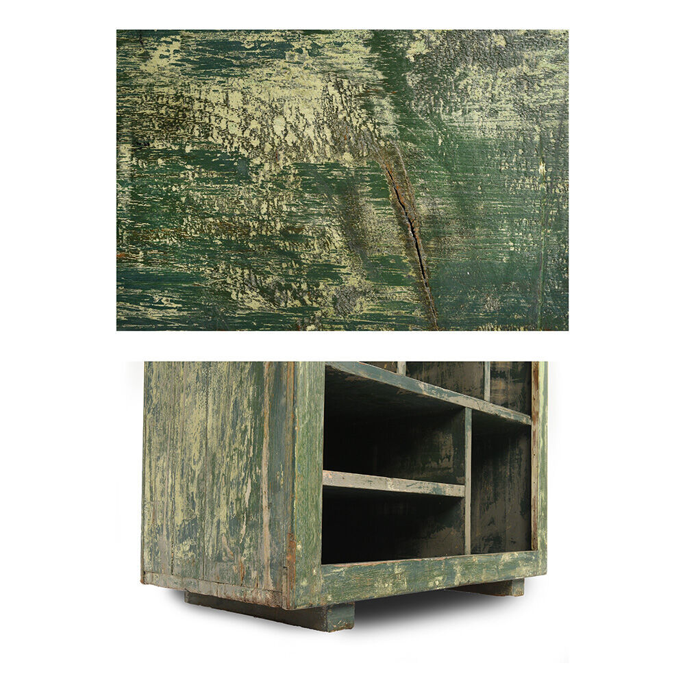 Meuble d’atelier en bois à 15 casiers