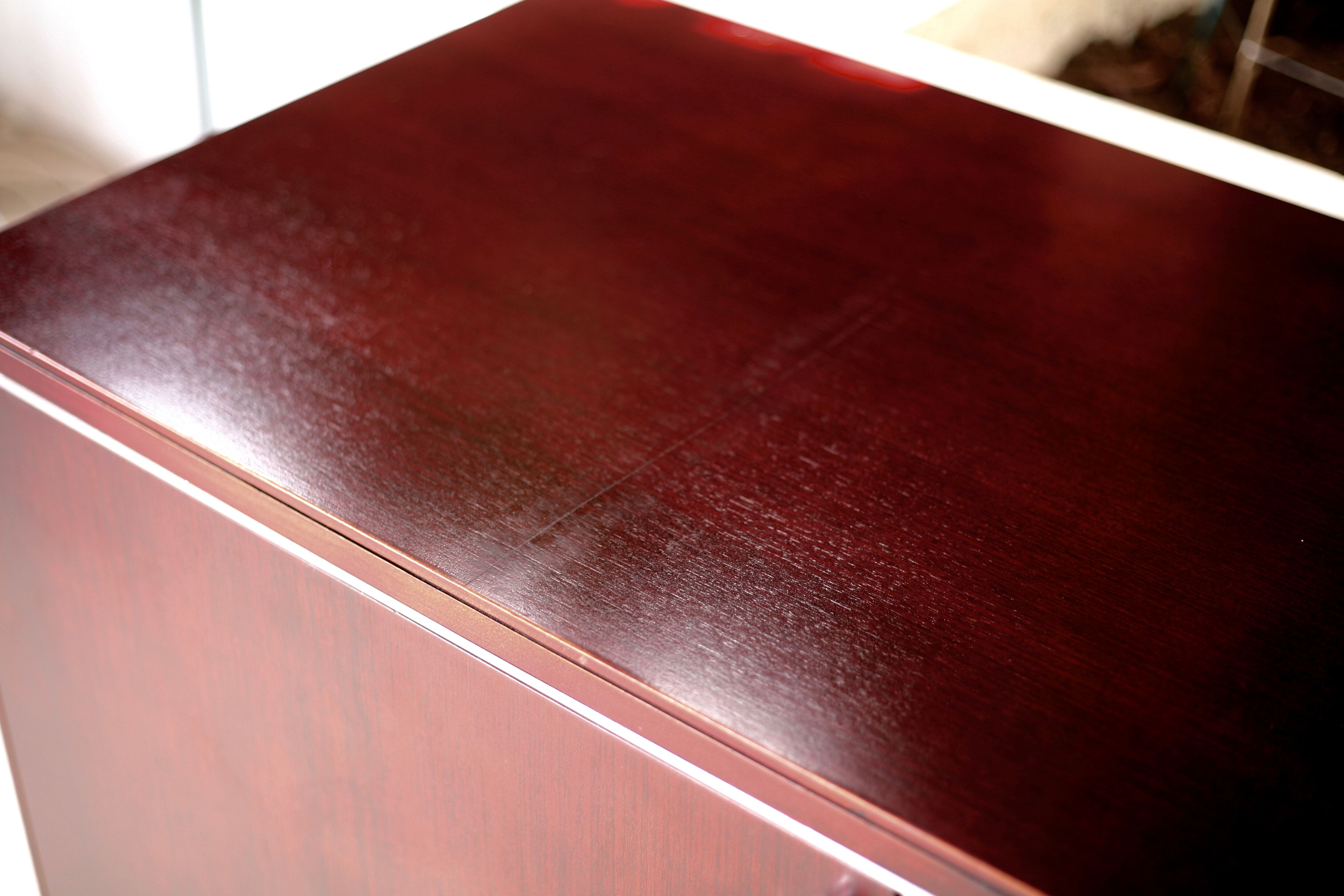 Sideboard solid wood and steel, France, cira 1970, Negroni edition