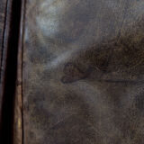 Antique brown leather chesterfield sofa, 1920s