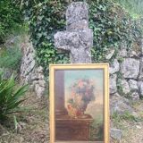 Tableau nature morte peinture sur bois
