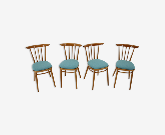 Lot de 4 chaises par Tatra, Tchécoslovaquie
