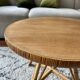 Round rattan coffee table top