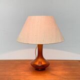 Mid-century Danish glass table lamp by Holmegaard