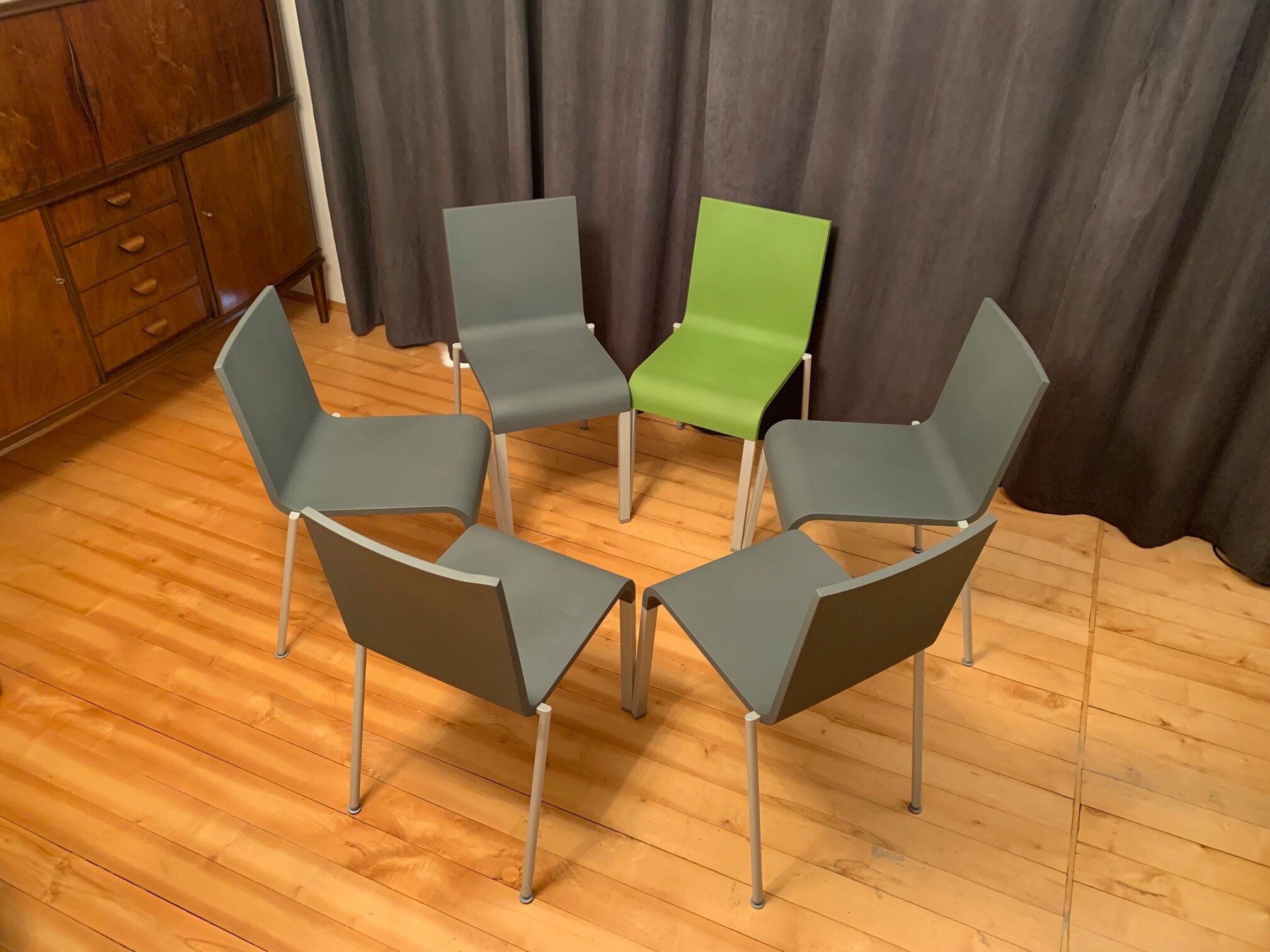 Set of six .03 chairs by Maarten Van Severen, Vitra, 1990s