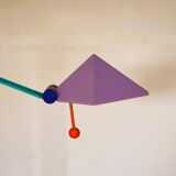 Vintage Memphis styled Pyramid Desk Lamp - Design by Lungean and Pellmann for BRILLIANT - 1980s
