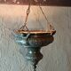 Chandelier / sanctuary lamp / church pendant light / copper and bronze censer
