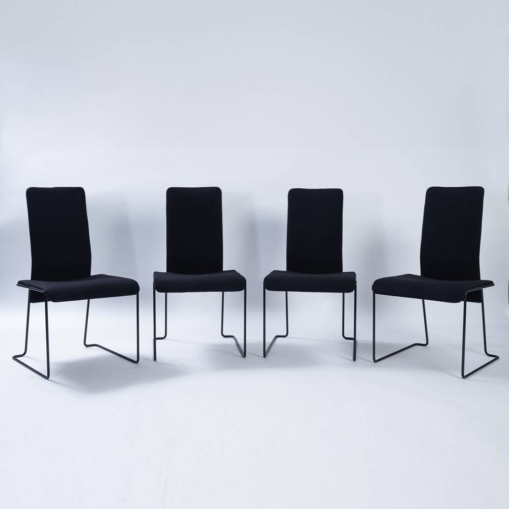 Chaises postmodernes hollandaises Walter Antonis pour Hennie de Jong, années 1980