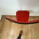 Chaise vintage rouge