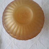 Art Deco frosted glass vase signed CLA France