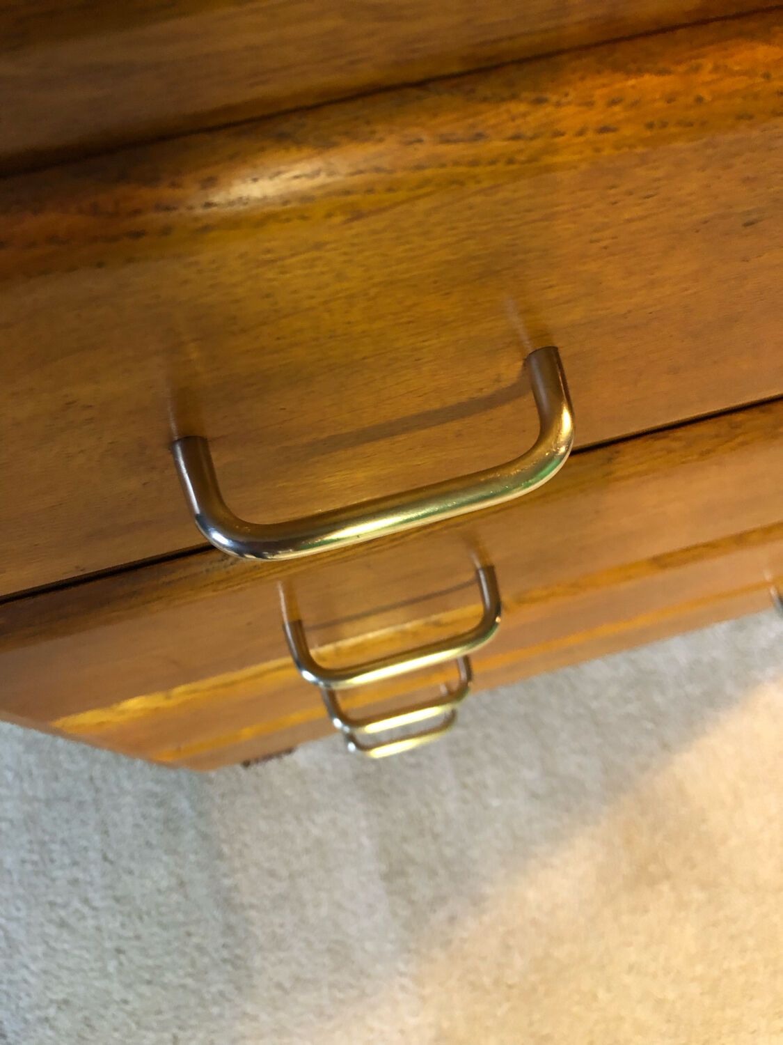 Blond wood chest of drawers circa 1960