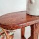 Old wooden farm bench