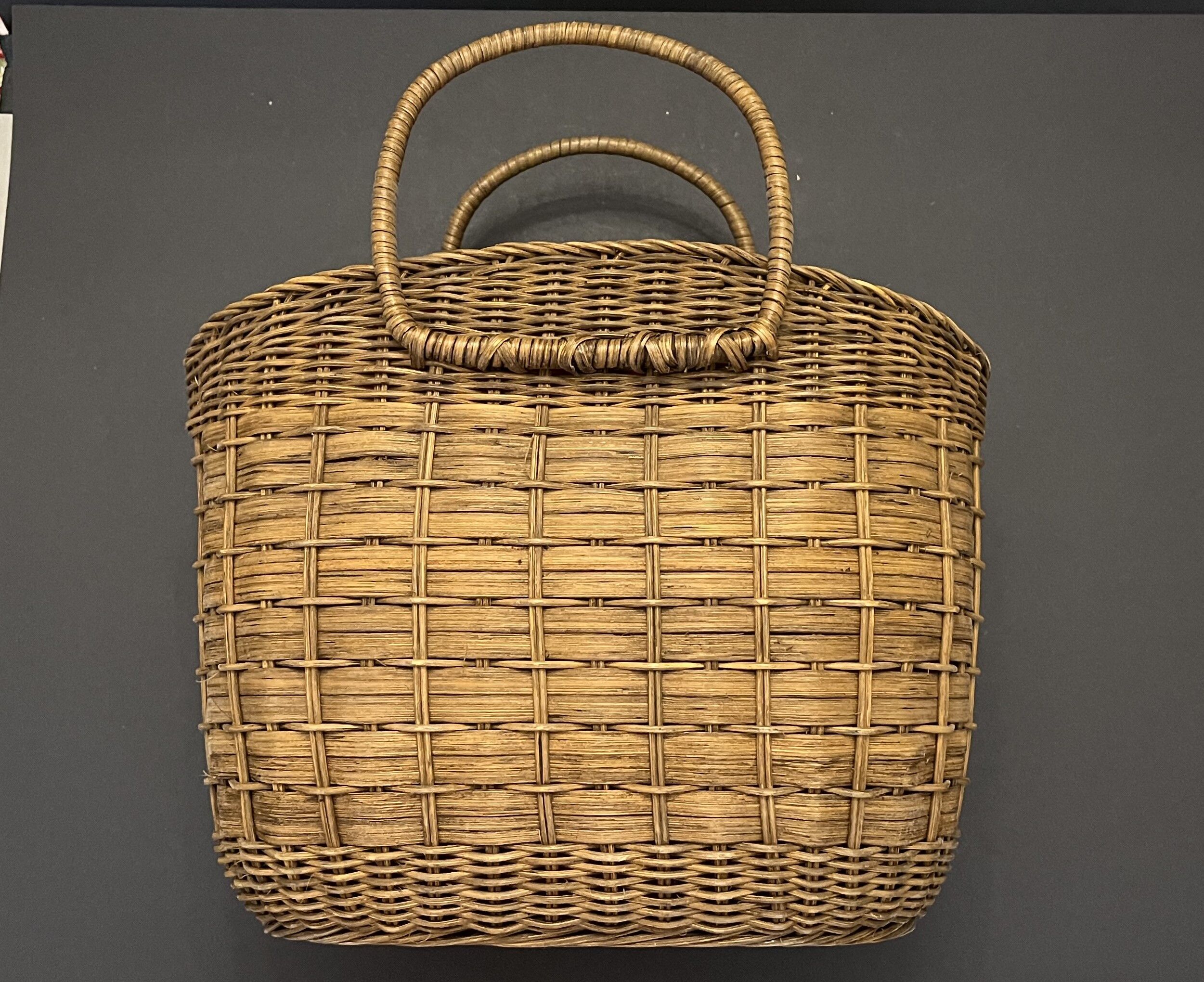 Vintage straw basket