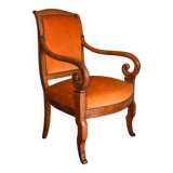 Fauteuil en Noyer, Époque Restauration, XIXe Siècle