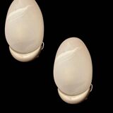 Marbled Glass Sconces Set of 2