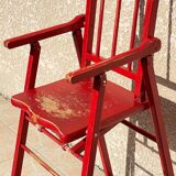Folding high chair for children aged 2-4 years