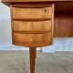 Vintage retro danish mid century teak desk 1960s