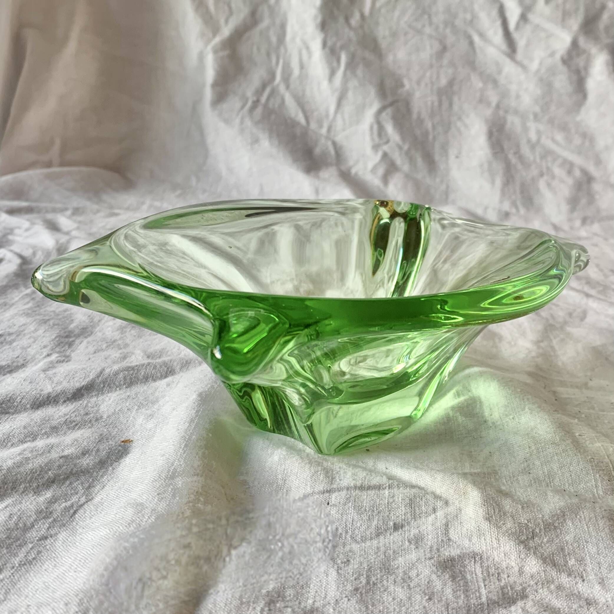 Val-Saint-Lambert crystal tray - 1960